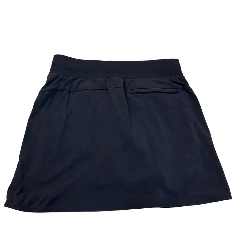 Athleta Trekkie North Skort 4 Black Straight Fit Outdoor Gorpcore Mini Athletic